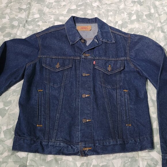 Vintage Levi's Type III Trucker 1980s 1990s Jean Denim Jacket - Made in USA! - Picture 1 of 5